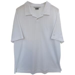 Nike Golf Dri Fit Polo Shirt Mens XL White Performance Short Sleeve Athletic